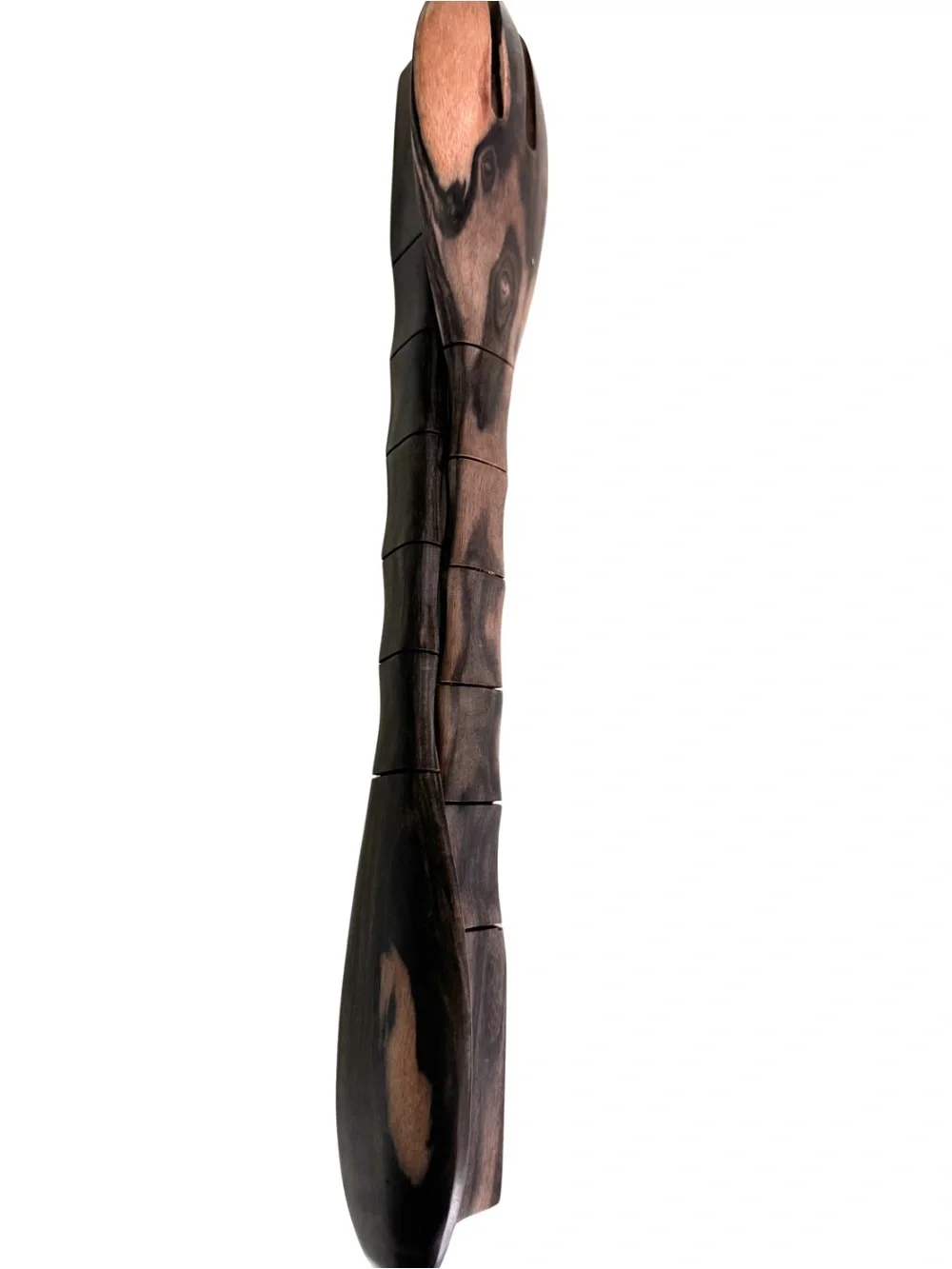 Vintage Filipino Carved Wood Spoon Fork Decor Set